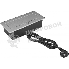 Розетка Cactus CS-SOCKET-EU3-GYBK для столешницы серый (уп.:1шт)
