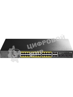 Коммутатор Cudy GS2028PS4-400W, 24×1 Гбит/с, 4×1 Гбит/с Combo (RJ-45/SFP)