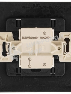 Выключатель 1-кл. СП Blanca (сх.1) 10А 250 В антрацит SchE BLNVS010106