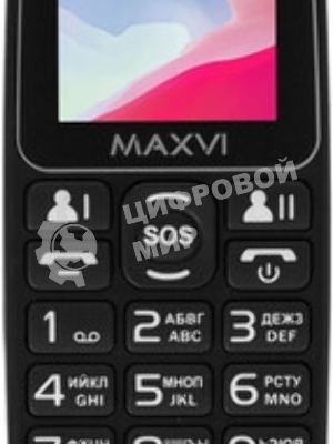 Мобильный телефон Maxvi B110 черный