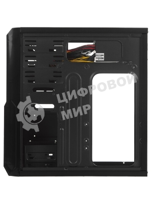 Компьютерный корпус ExeGate EX278399RUS Miditower ExeGate XP-329S Black, ATX, (XP500, Black,120мм), 2хUSB, Audio