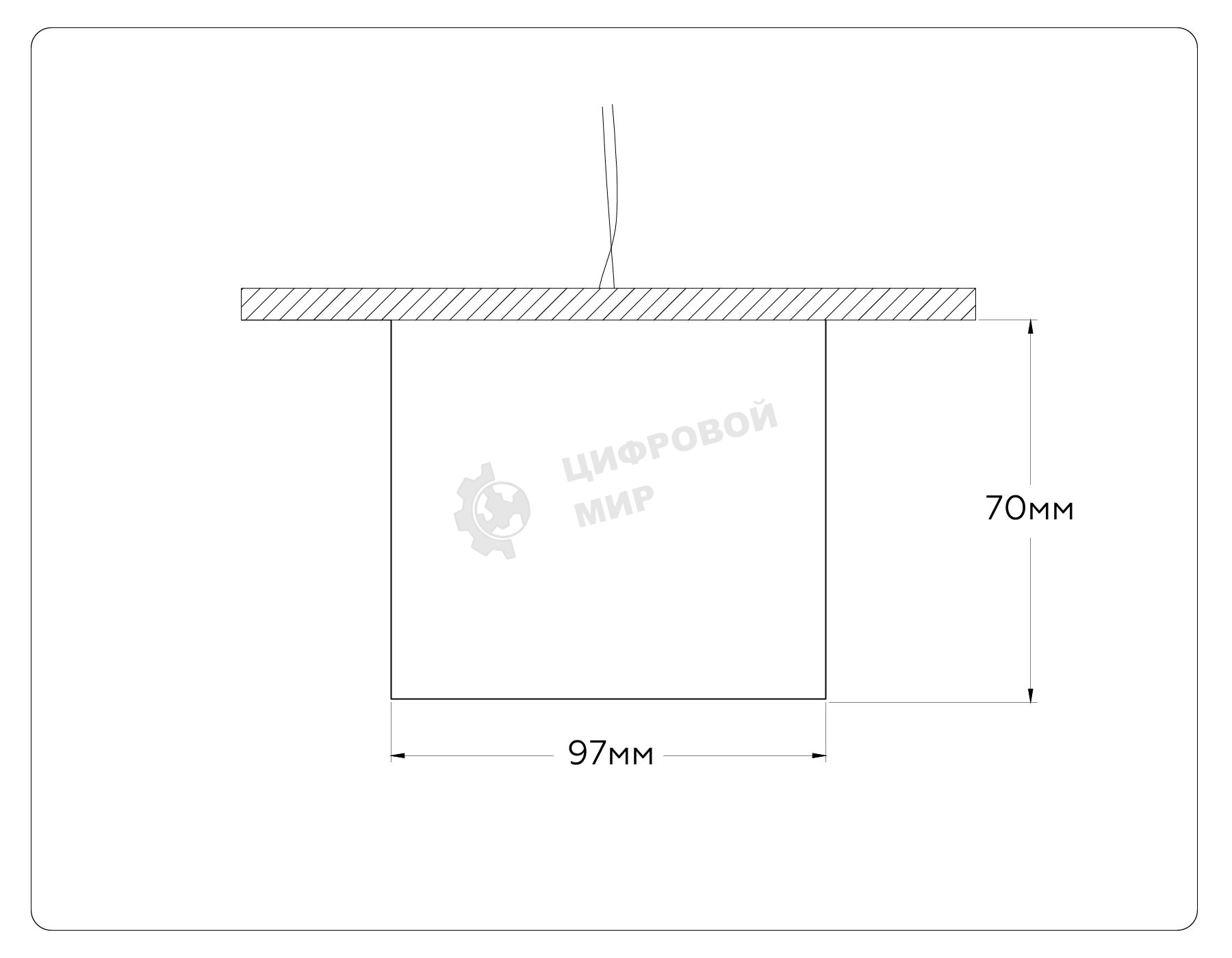 Светильник Ambrella light TN52887 SBK/SGD черный песок/золото песок GX53 max 12W D97*70