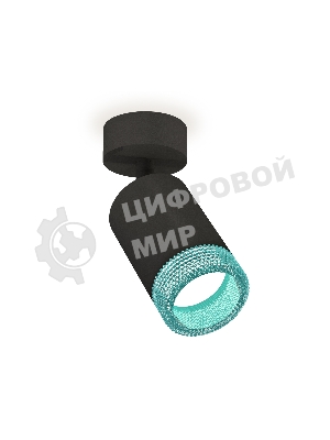 Светильник Ambrella Light XM6313004 SBK/BL черный песок/голубой MR16 GU5.3 (A2210, C6313, N6153)