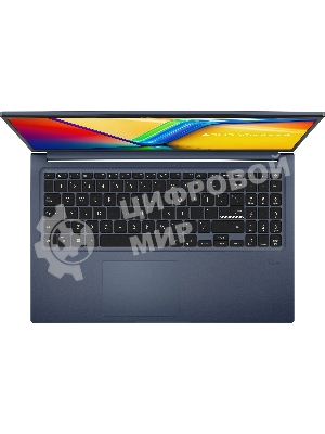 Ноутбук Asus Vivobook 15 X1502VA-BQ924 синий Core i7 13620H 16Gb SSD 512Gb Intel Iris Xe graphics 15.6