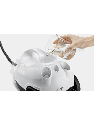 Пароочиститель Karcher EasyFix SC 2 белый, напольный, 1500 Вт, 40 г/мин, 1000 мл