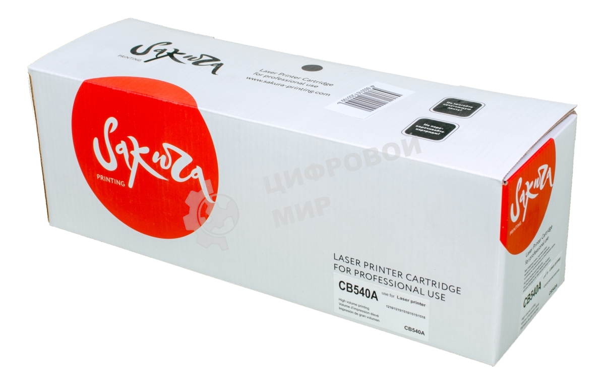 Картридж лазерный Sakura CB540A для HP Color LJ CM1312MFP/CP1215/CP1515/CP1518, черный, 2300 к.