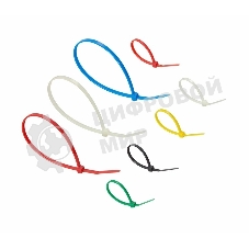 Набор хомутов-стяжек нейлоновых Rexant 100, 200 мм, цветные, НХ-2, тубус 300 шт.