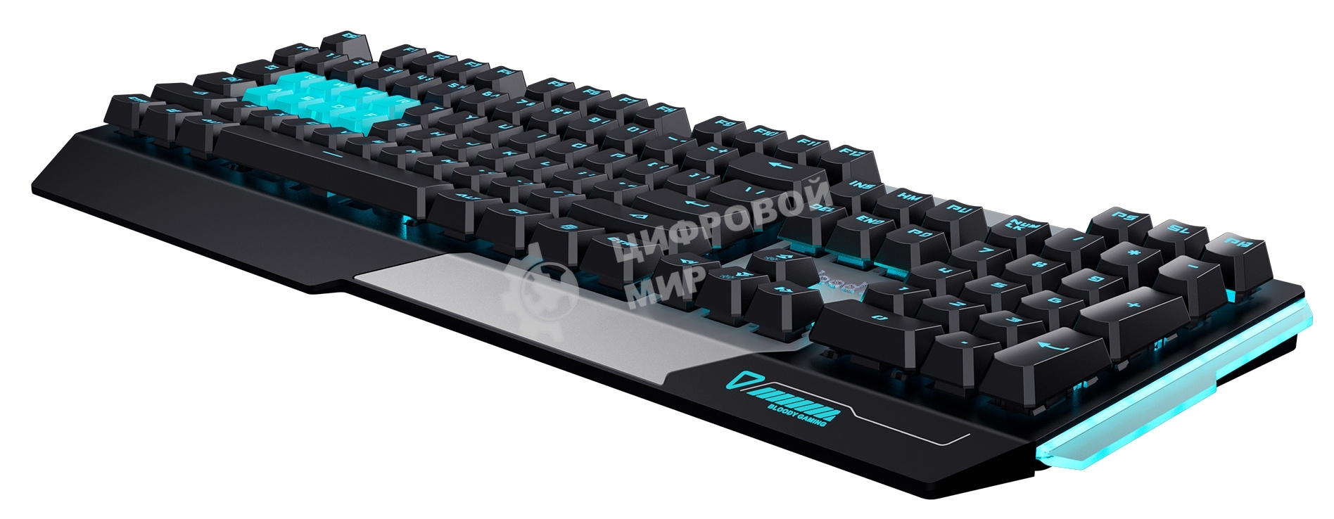 Клавиатура проводная A4Tech Bloody B865 USB серый/черный