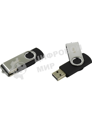 Флешка USB Netac U505 (NT03U505N-064G-20BK), 64Gb, USB 2.0, R/W 70/30, черный/серебристый