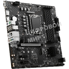 Материнская плата MSI PRO B760M-P DDR5, LGA 1700, Intel B760, 4xDDR5, 4xSATA, 2xM.2, 1xPCIe 4.0 x16, 2xPCIe 3.0 x1, 1xHDMI, 1xDP, 1xVGA, 1x1Gb LAN, 4xUSB-A 2.0, 1xUSB-A 3.2 Gen 1, 1xUSB-C 3.2 Gen 2, 3x3.5 мм, 7.1, mATX
