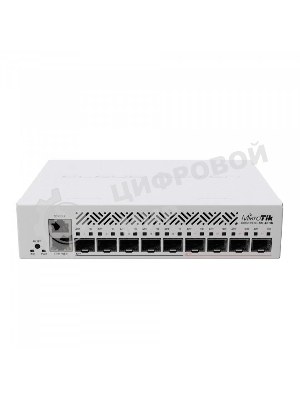 Коммутатор MikroTik Cloud Router Switch CRS310-1G-5S-4S+IN with 800 MHz CPU, 256 MB RAM, 4xSFP+, 5xSFP cages, 1xGbit LAN port, RouterOS L5, desktop case, rackmount ears, PSU