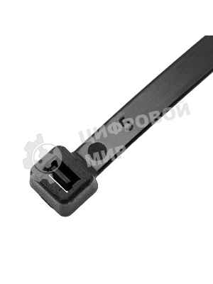 Хомуты Сибртех, 500 х 8 мм, пластиковые, черные, 50 шт.