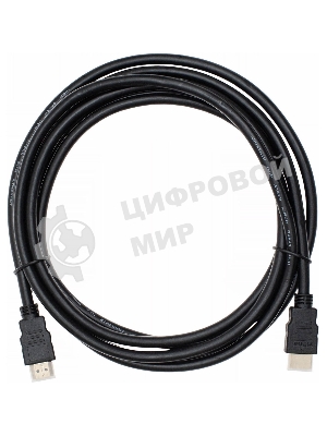 Кабель аудио-видео Cactus CS-HDMI.1.4-3 HDMI (m)/HDMI (m) 3м. позолоченные контакты черный