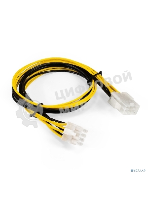 Удлинитель кабеля питания материнской платы +12V ExeGate EX-EXT-8M8F-0.5 (8pin EPS12V M/8pin EPS12V F, 0,5м)
