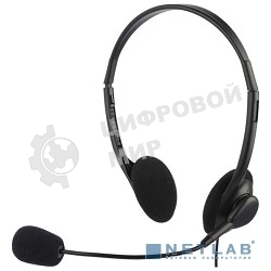 Гарнитура проводная Oklick HS-M143VB черный 1.8м накладные оголовье