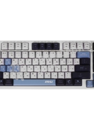 Клавиатура MSI Forge GK600 гибридная, Bluetooth, радиоканал, белый