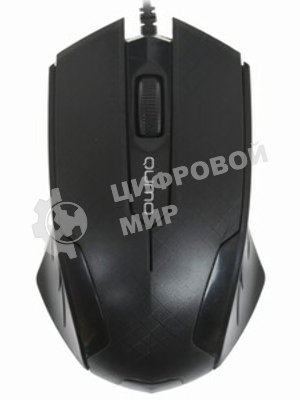 Мышь проводная Qumo Office M14 черный, 1000 dpi, USB, кнопки - 3
