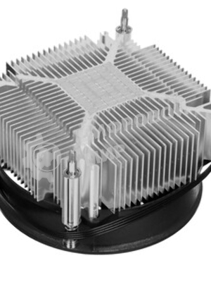 Кулер ID-COOLING DK-19 PWM серебристый/черный 92мм алюминий 2200rpm 26db 4-pin 95W 55мм