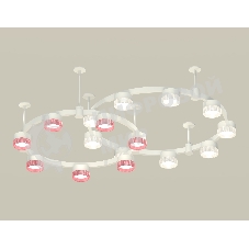 Светильник Ambrella light XR92211210/16 SWH/CL/PI белый песок/прозрачный/розовый GX53