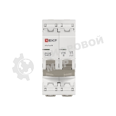 Выключатель автоматический модульный 2п 25А C 4.5кА ВА 47-63N PROxima EKF M634225C