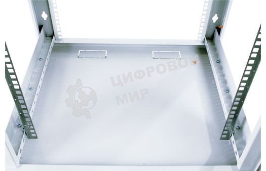 Шкаф настенный ЦМО ШРН-М-12.500 12U 600x520мм пер.дв.стекл съемные бок.пан. 50кг серый