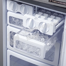 Холодильник Sharp SJ-EX93PSL нержавеющая сталь трехкамерный 345/211л морозилка снизу, No Frost, Side by Side