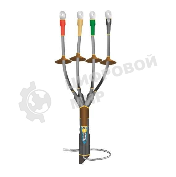 Муфта кабельная концевая наруж. уст. 1кВ КНТп 4х(16-25мм) без наконеч. Нева-Транс Комплект 22020071