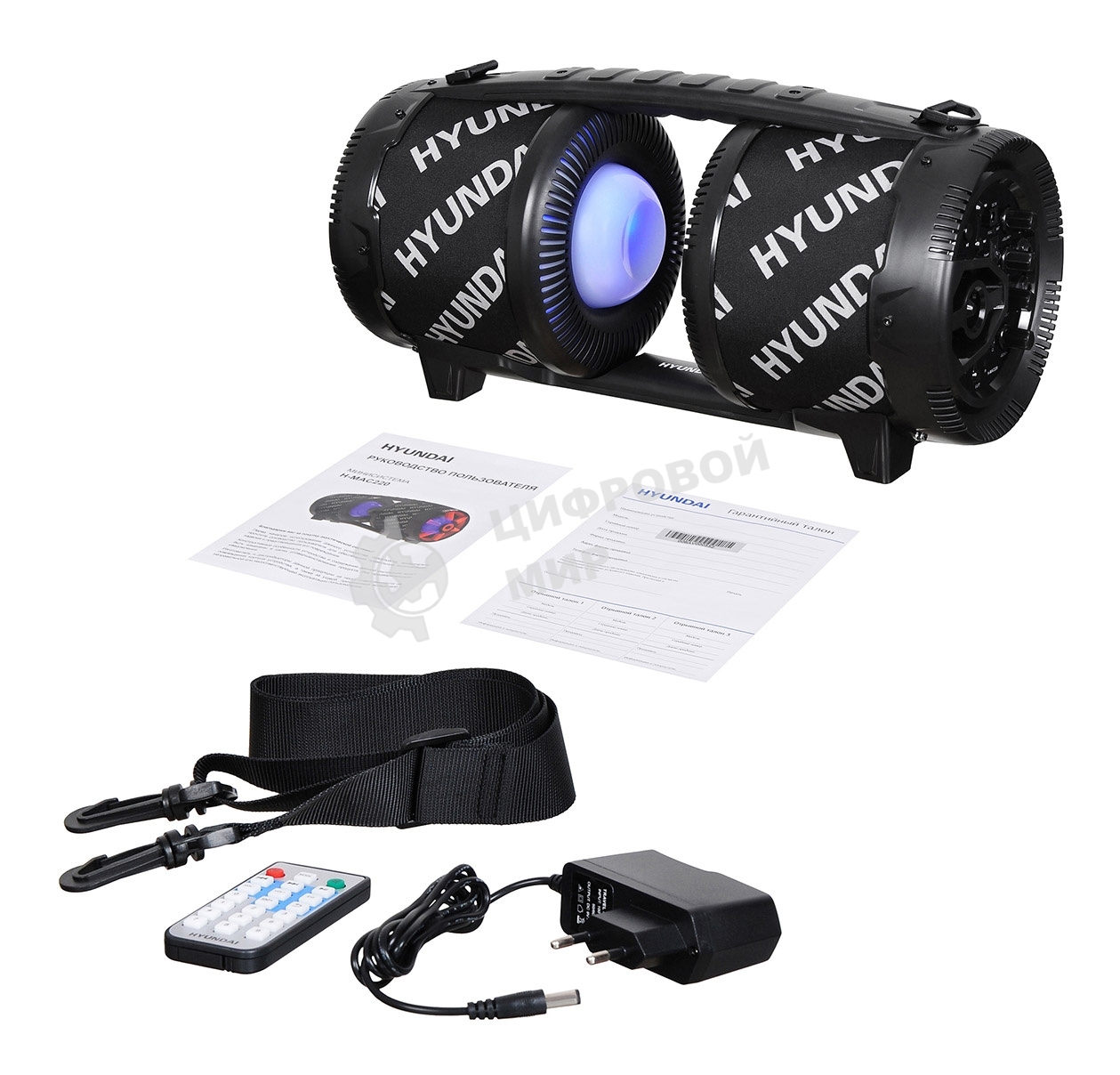 Минисистема Hyundai H-MAC220 черный 45Вт/FM/USB/BT/SD/MMC