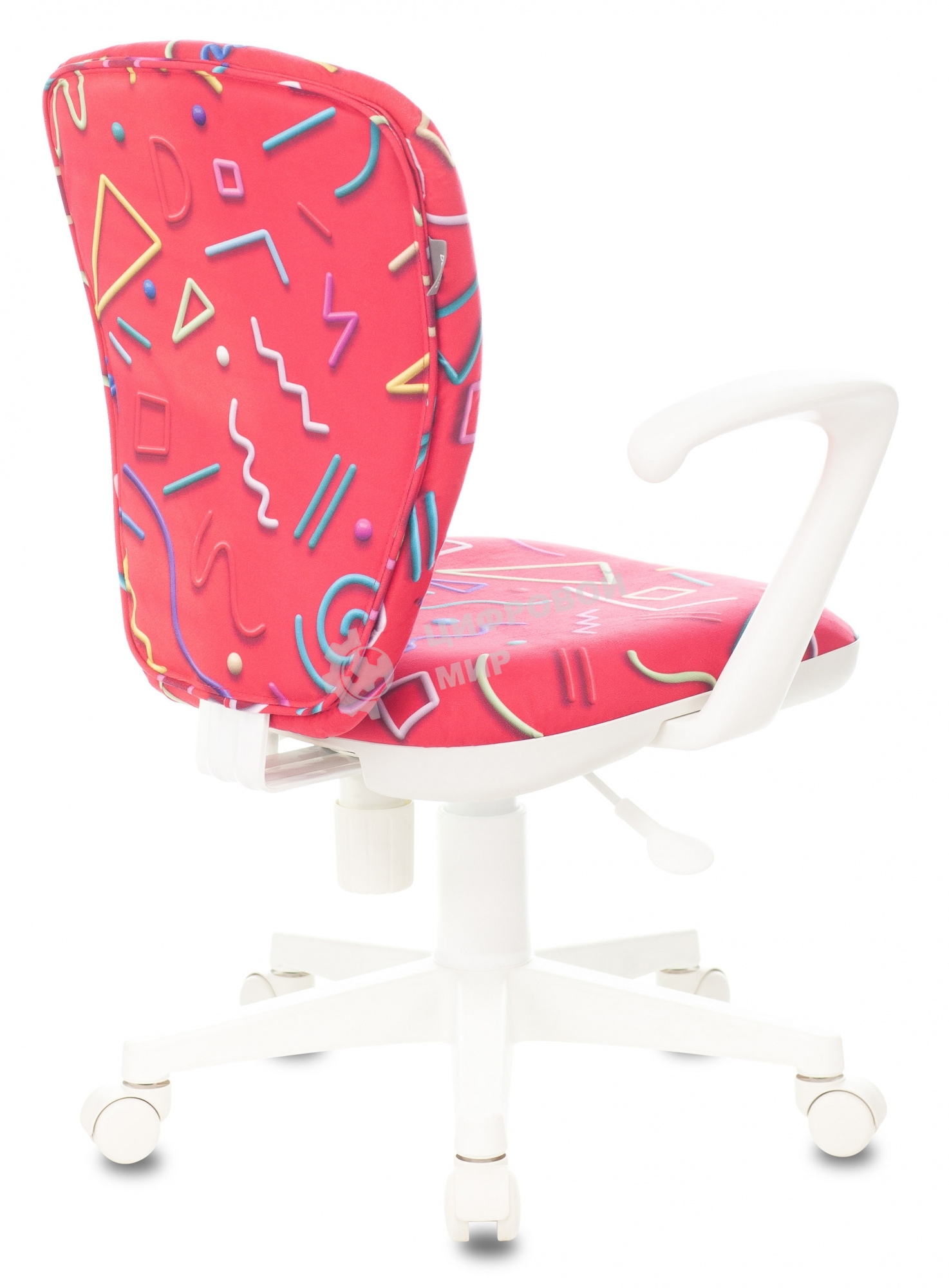 Кресло детское Бюрократ KD-W10AXSN малиновый Sticks 05 крестовина пластик пластик белый