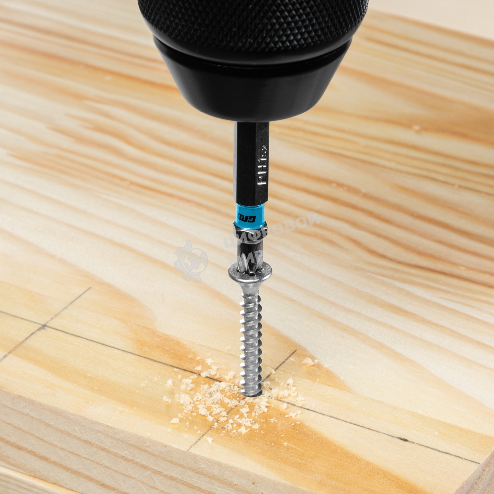 Набор бит Gross 11334 ph1х50 сталь s2 10 шт.