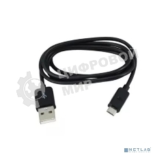 Кабель Rexant USB кабель microUSB длинный штекер 1М черный