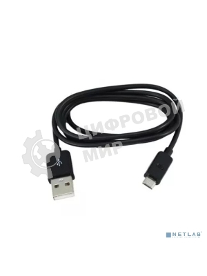 Кабель Rexant USB кабель microUSB длинный штекер 1М черный