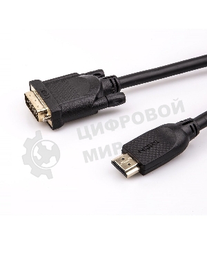 Кабель HDMI AM/DVI(24+1)M, 3 м, CU, 1080P@60Hz, 2F, VCOM CG484GD-3M