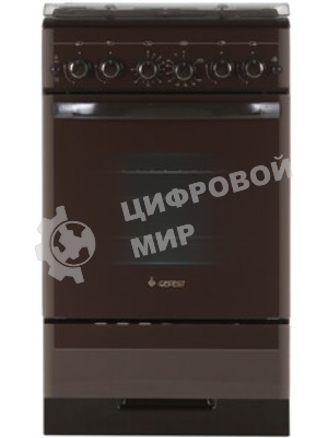 Плита газовая Gefest 5300-02 0047 коричневый, конфорок 4 газовых, духовка 52 л, 50 см x 85 см x 58.5 см