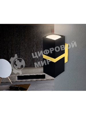 Настенный светильник FW246/2 BK/GD черный/золото GU10*2 max 12W 155*61*80