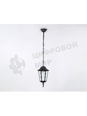 Светильник Ambrella light ST2029 BK/CL черный/прозрачный IP54 E27 max 40W D150*780