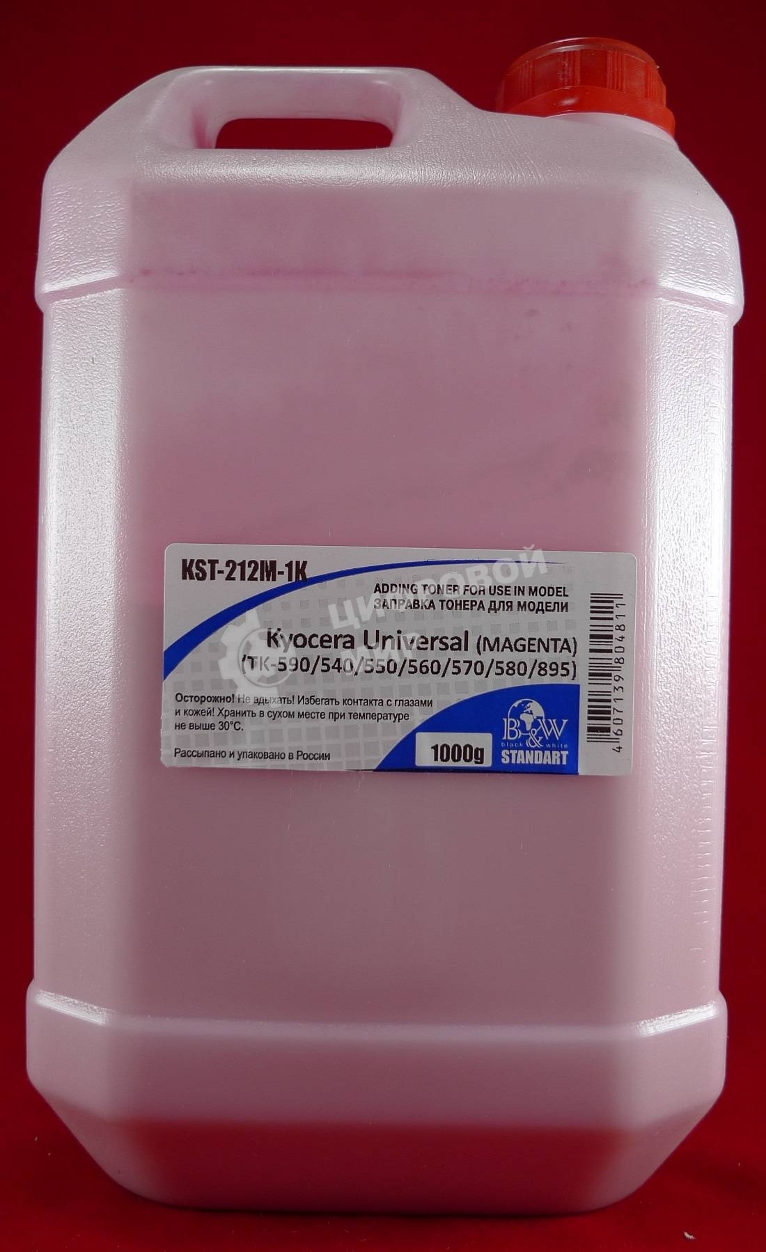 Тонер Kyocera Universal (TK-590/540/550/560/570/580/895) magenta (кан. 1кг) B&W Standart (Tomoegawa) фас России