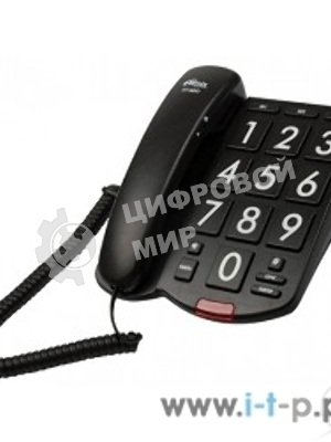 Телефон проводной Ritmix RT-520 черный