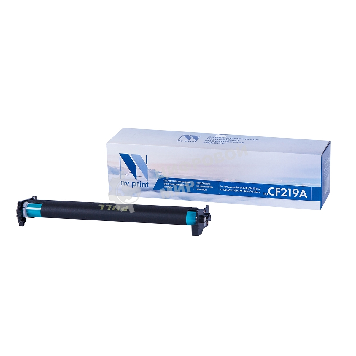 Картридж лазерный NVPrint совместимый HP CF219A (БЕЗ ЧИПА) для LaserJet Pro M104a/M104w/M132a/M132fn/M132fw/M132nw (12000k) БЕЗ ГАРАНТИИ