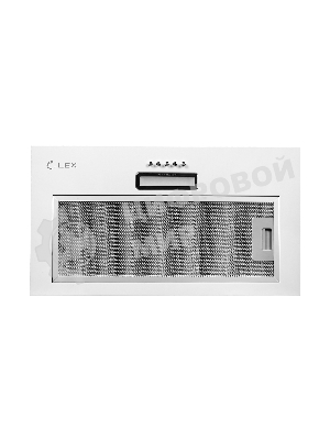 Вытяжка встраиваемая LEX GS Bloc LIGHT 600 белый управление: кнопочное (1 мотор)