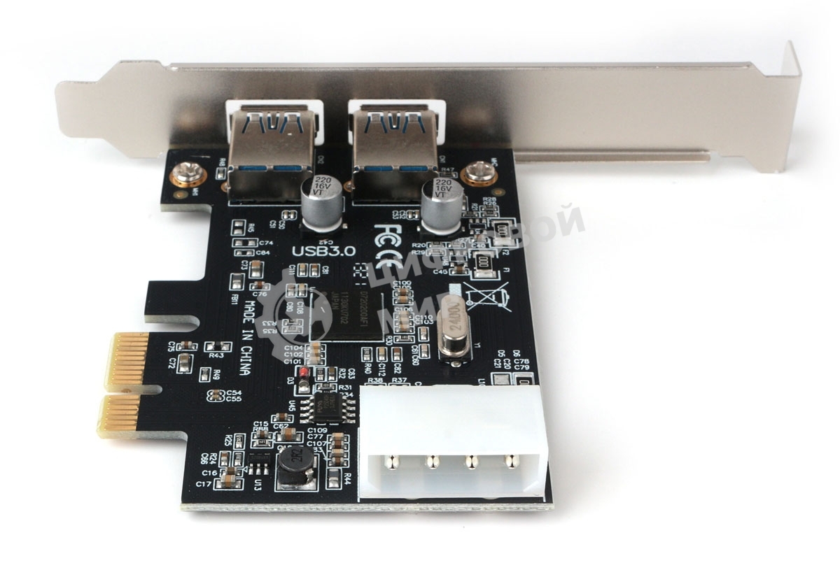 Контроллер USB Gembird SPCR-01, в PCI, порты: 2 внешн. USB 3.0