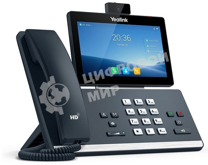 Телефон YEALINK SIP-T58W with camera, видеотерминал, Android, WiFi, Bluetooth, GigE, CAM50, без БП, шт