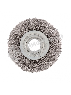 Щетка для УШМ Сибртех 100 мм, посадка 22,2 мм, плоская, витая проволока