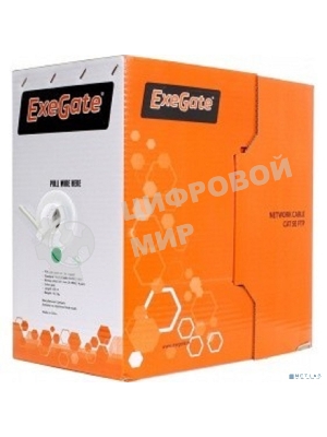 Кабель Exegate EX138965RUS UTP 4 пары кат.5e Exegate CCA Light, 305м pullbox, серый