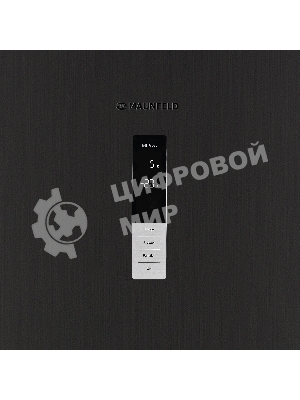 Холодильник Maunfeld MFF185NFSB10 черная нержавеющая сталь двухкамерный инвертор 240/100л морозилка снизу, No Frost