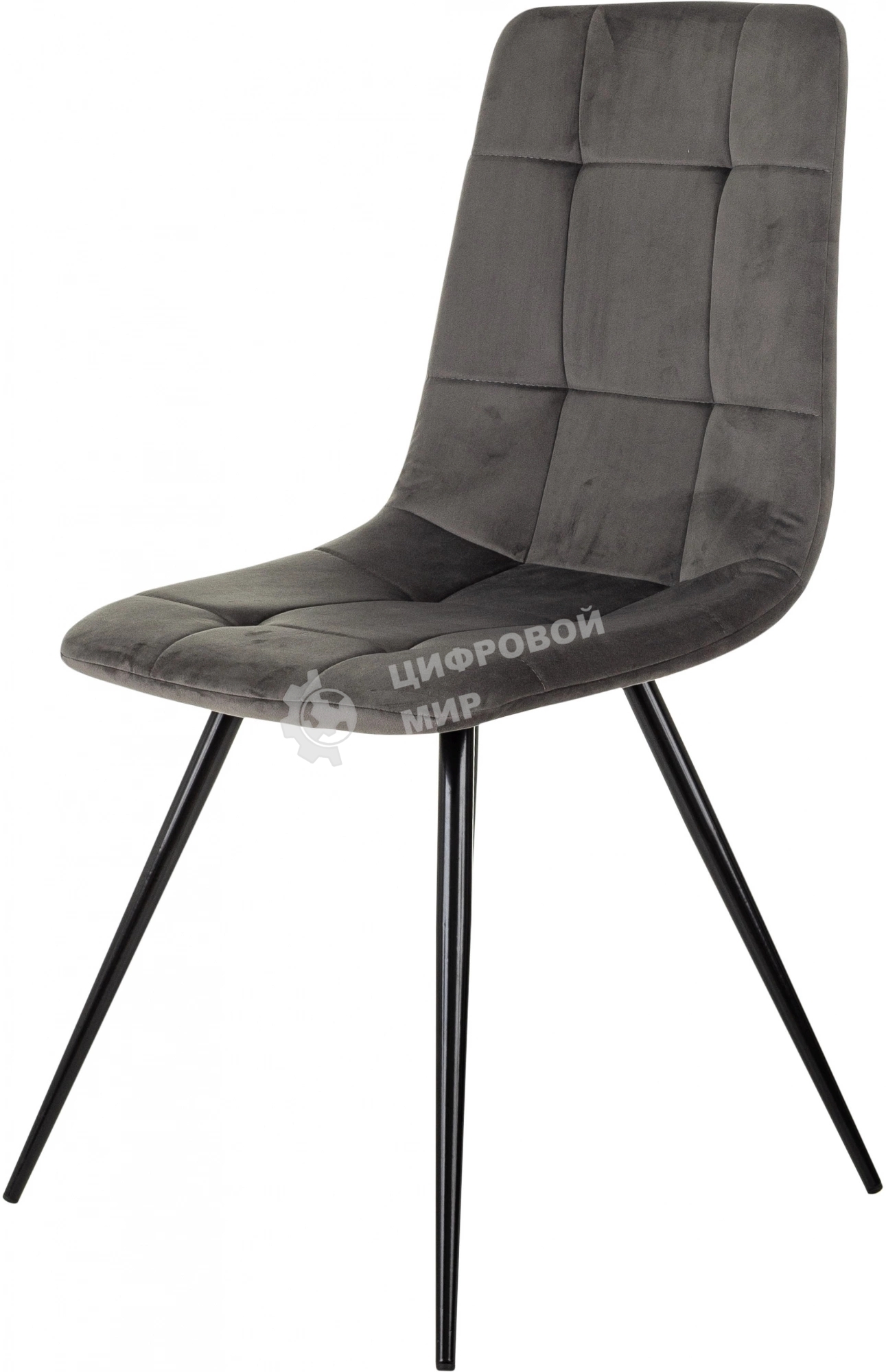 Стул для дома Бюрократ CH-K1 т.серый Holland 18 металл черный на ножках