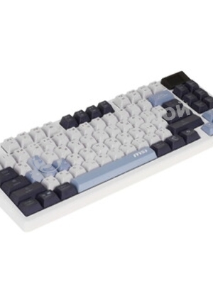 Клавиатура MSI Forge GK600 гибридная, Bluetooth, радиоканал, белый