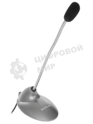 Микрофон компьютерный Defender MIC-111, серый, кабель 1,5 м