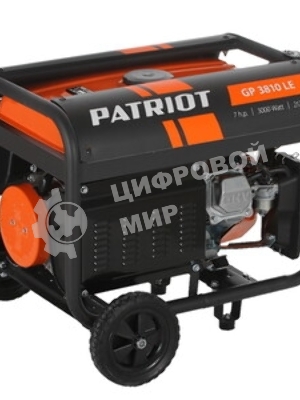 Электрогенератор бензиновый Patriot GP 3810LE, 3 кВт, 67 дБ, 49 кг