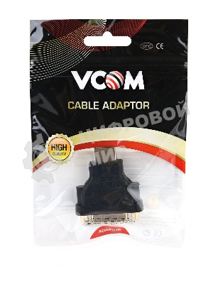 Переходник HDMI/DVI-D 19M/25F VCOM позолоченные контакты, VAD7819